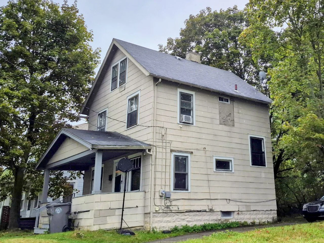 The two-story house on Samuel Avenue in Youngstown, Ohio